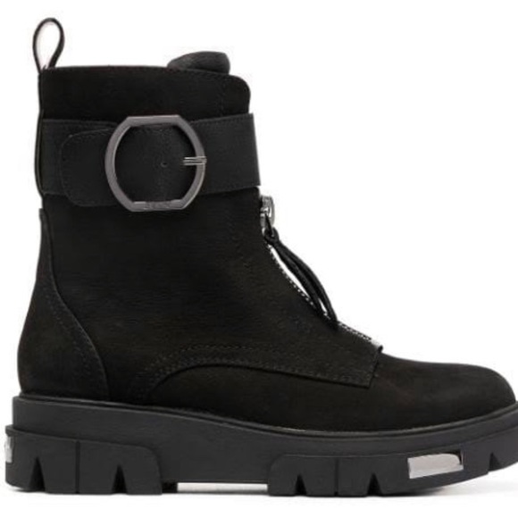 DKNY Combat Ankle Boots Size 7 M - Picture 8 of 16